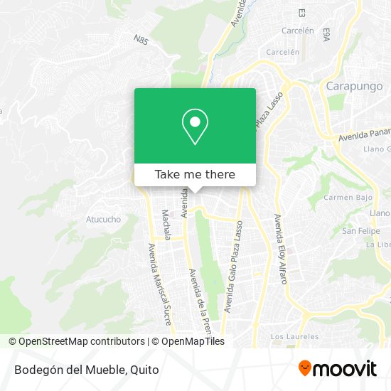 Bodegón del Mueble map