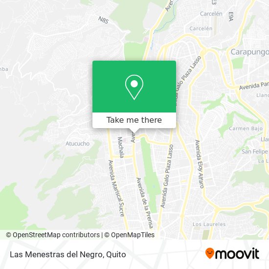 Mapa de Las Menestras del Negro