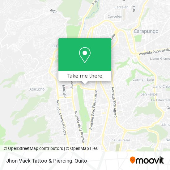 Mapa de Jhon Vack Tattoo & Piercing