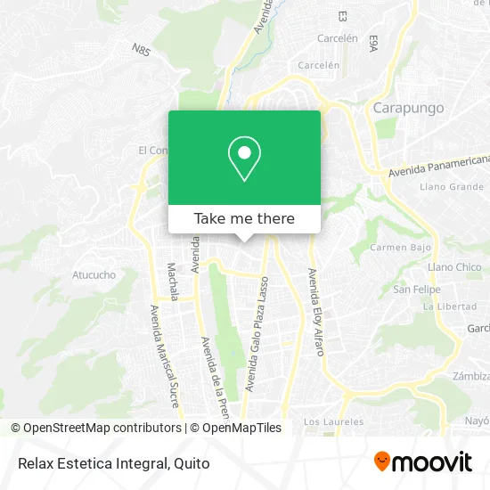 Relax Estetica Integral map