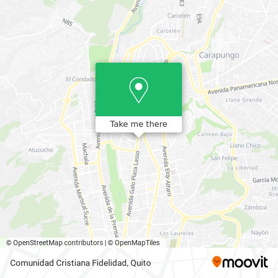 Comunidad Cristiana Fidelidad map