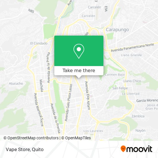 Vape Store map