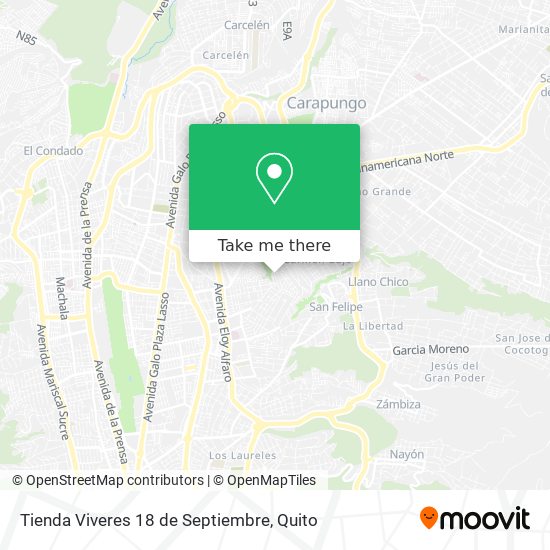 Tienda Viveres 18 de Septiembre map
