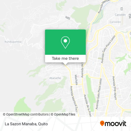 Mapa de La Sazon Manaba