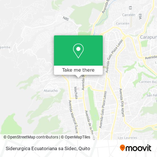 Siderurgica Ecuatoriana sa Sidec map