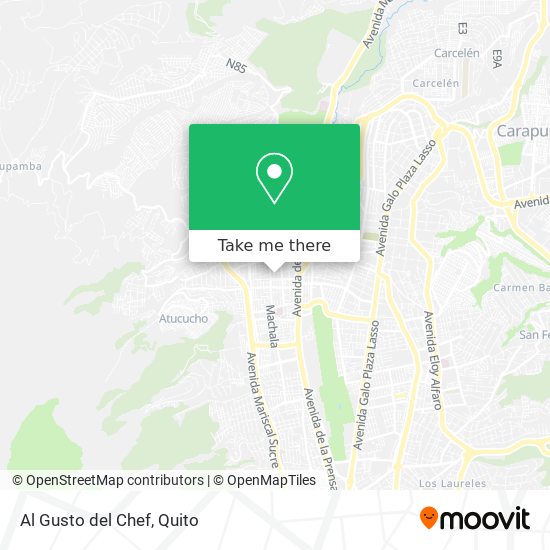 Mapa de Al Gusto del Chef