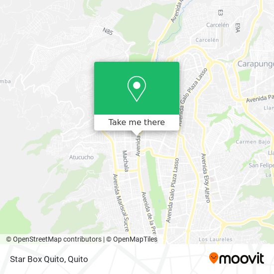 Star Box Quito map