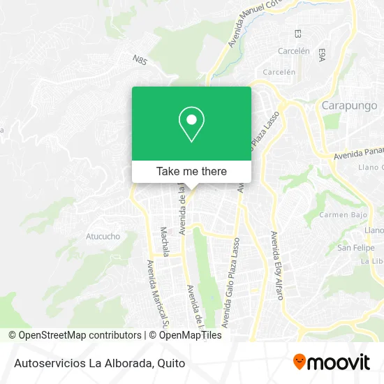 Autoservicios La Alborada map