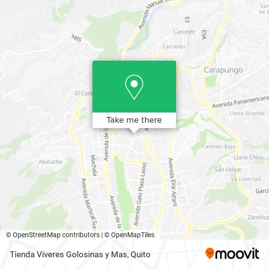 Tienda Viveres Golosinas y Mas map