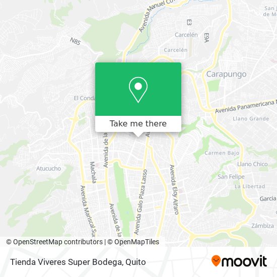 Tienda Viveres Super Bodega map