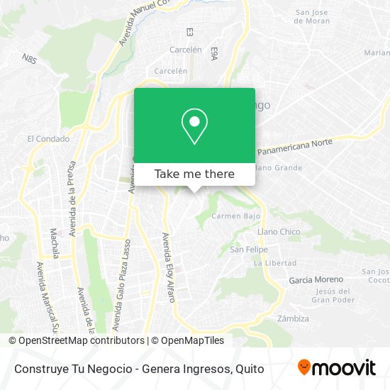 Mapa de Construye Tu Negocio - Genera Ingresos