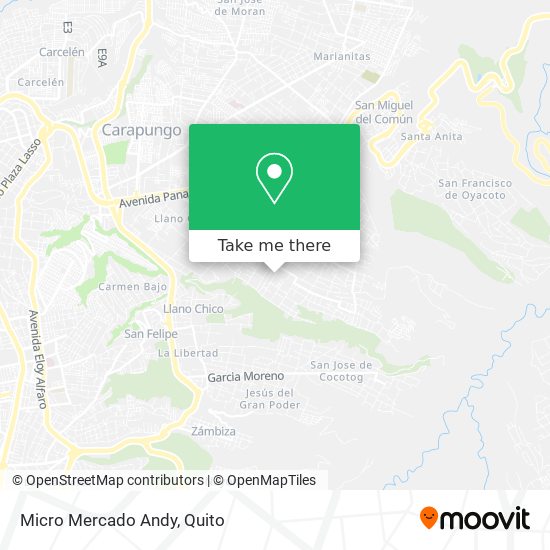 Micro Mercado Andy map