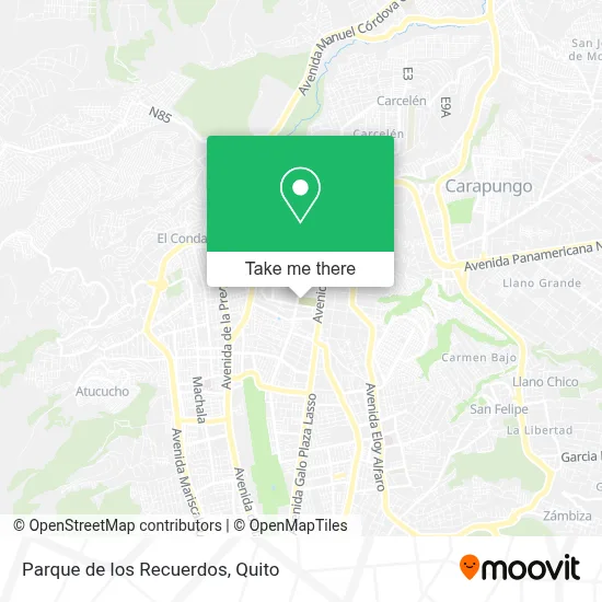 Parque de los Recuerdos map