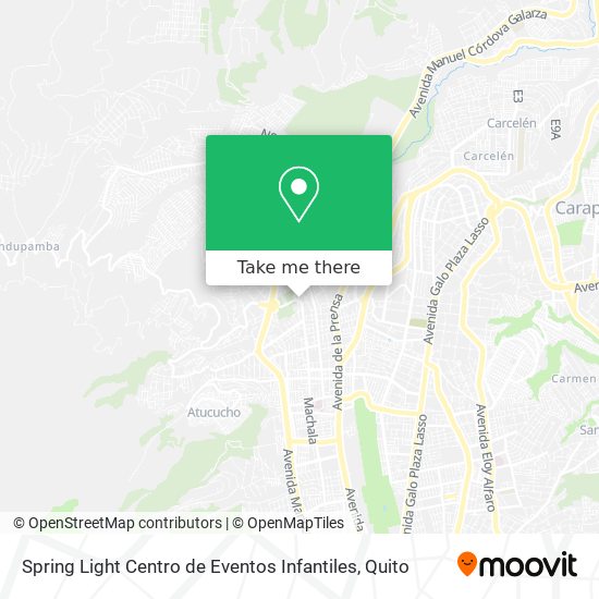 Spring Light Centro de Eventos Infantiles map