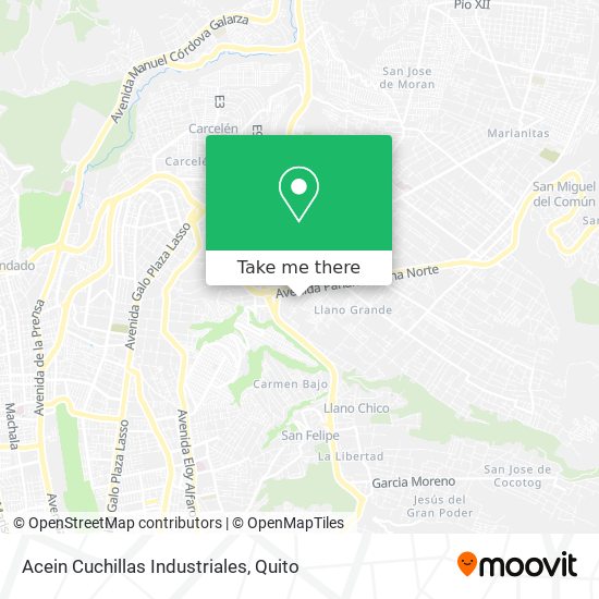 Acein Cuchillas Industriales map