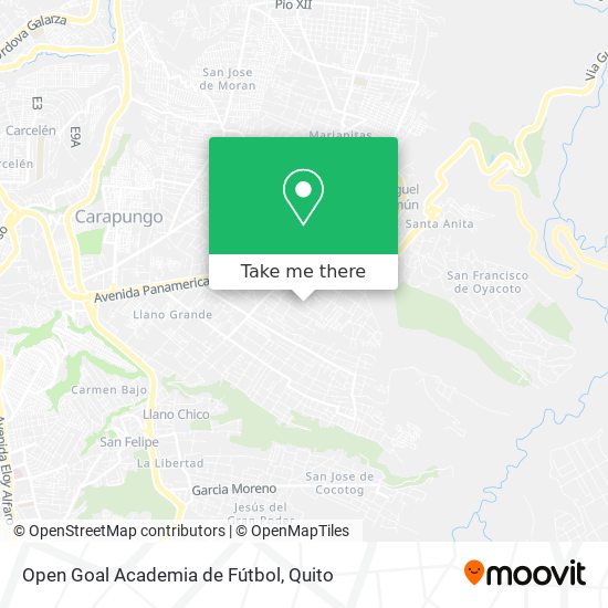 Mapa de Open Goal Academia de Fútbol