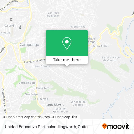 Unidad Educativa Particular Illingworth map