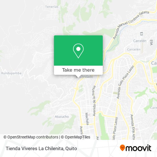 Mapa de Tienda Viveres La Chilenita