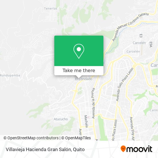 Villavieja Hacienda Gran Salón map