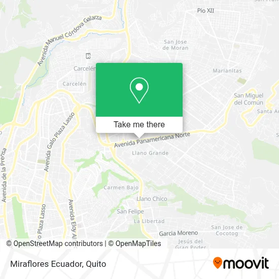 Miraflores Ecuador map