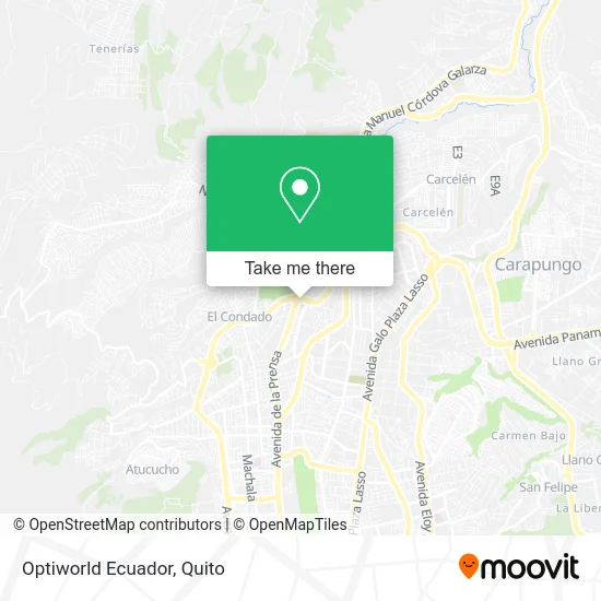 Optiworld Ecuador map