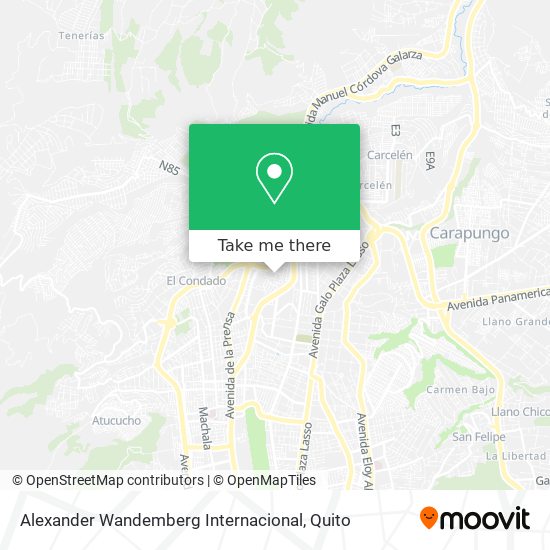 Mapa de Alexander Wandemberg Internacional
