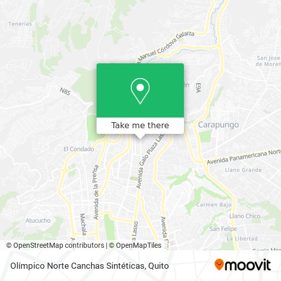 Mapa de Olímpico Norte Canchas Sintéticas