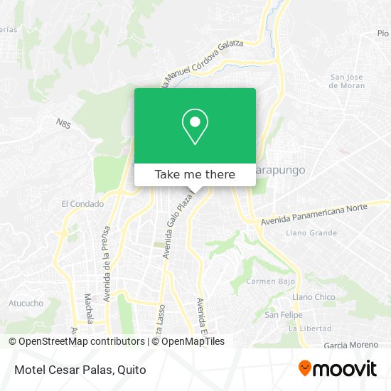 Motel Cesar Palas map