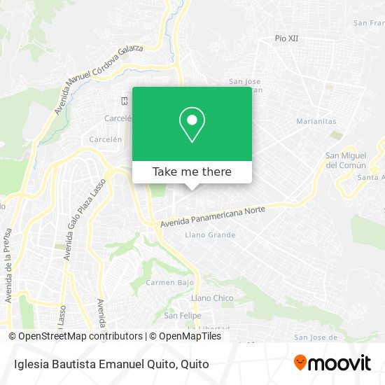Iglesia Bautista Emanuel Quito map