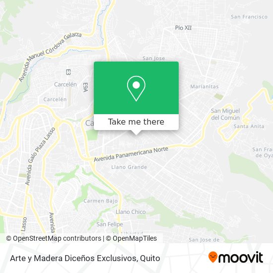 Arte y Madera Diceños Exclusivos map