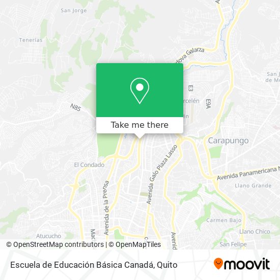 Escuela de Educación Básica Canadá map