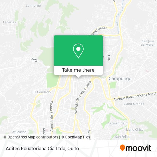 Aditec Ecuatoriana Cia Ltda map