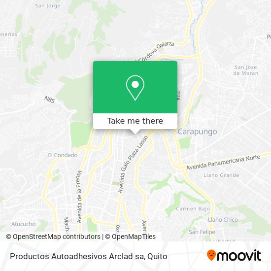 Productos Autoadhesivos Arclad sa map