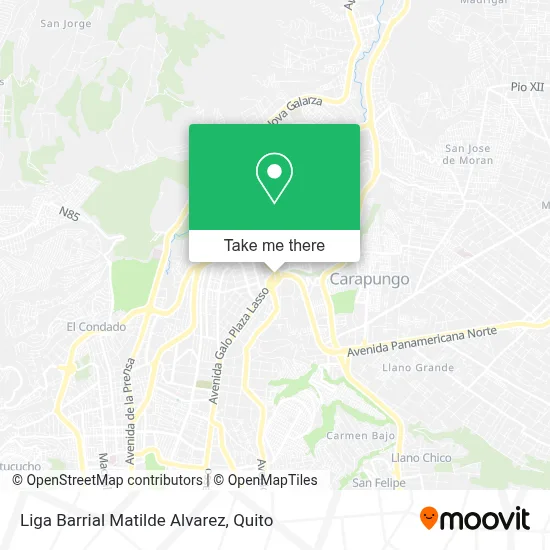 Liga Barrial Matilde Alvarez map
