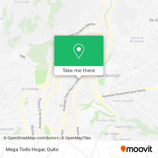 Mapa de Mega Todo Hogar