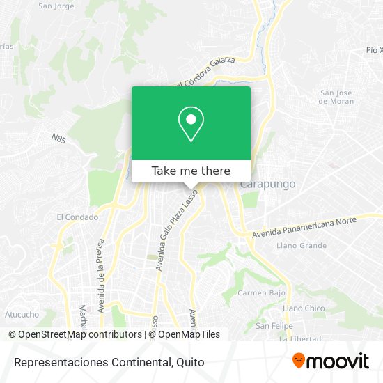 Mapa de Representaciones Continental