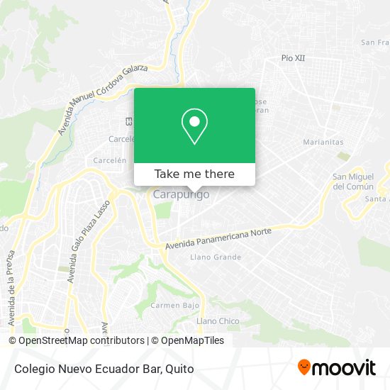 Mapa de Colegio Nuevo Ecuador Bar