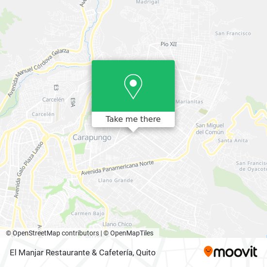El Manjar Restaurante & Cafetería map