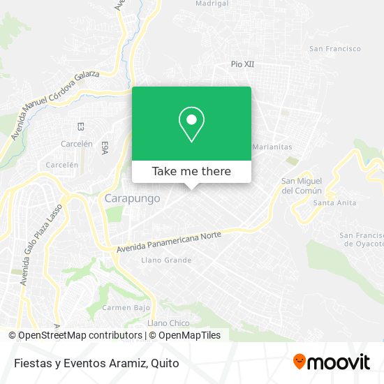 Fiestas y Eventos Aramiz map