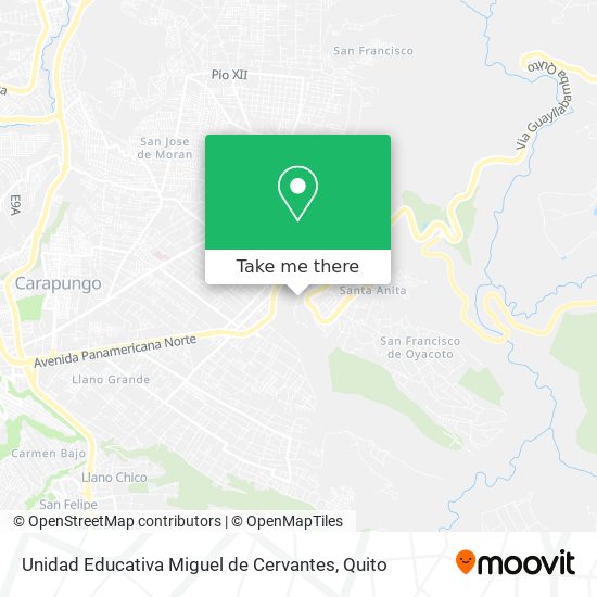 Unidad Educativa Miguel de Cervantes map