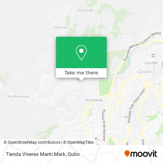 Tienda Viveres Manti Mark map