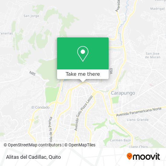 Mapa de Alitas del Cadillac