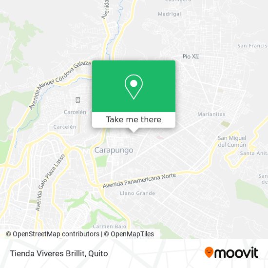 Tienda Viveres Brillit map