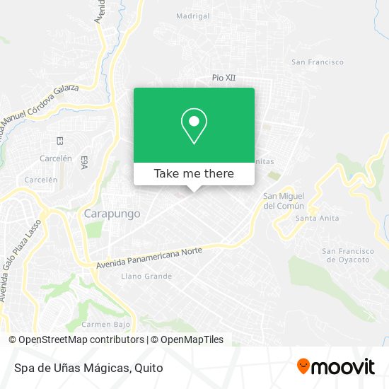 Mapa de Spa de Uñas Mágicas