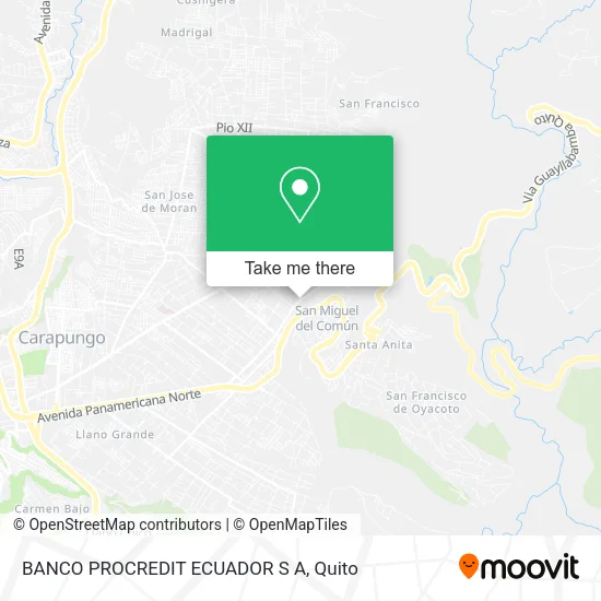 BANCO PROCREDIT ECUADOR S A map