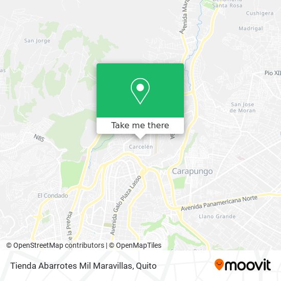 Mapa de Tienda Abarrotes Mil Maravillas