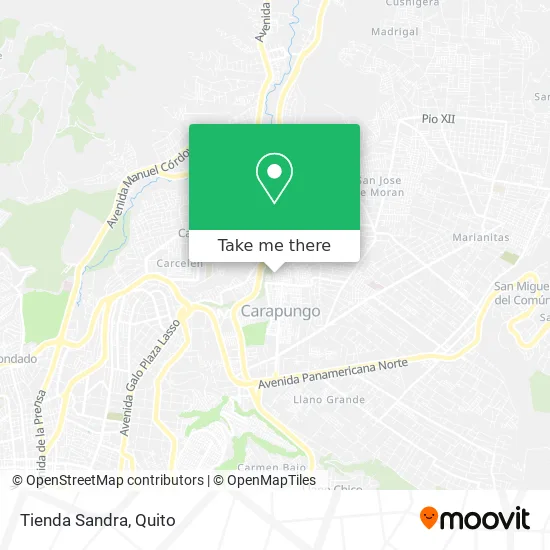 Tienda Sandra map