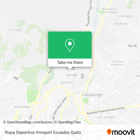 Ropa Deportiva Vmsport Ecuador map