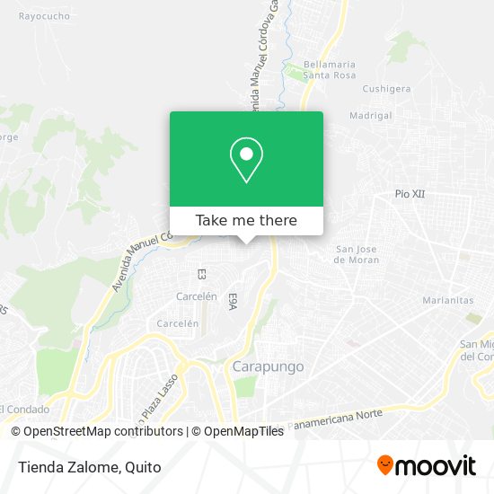 Mapa de Tienda Zalome