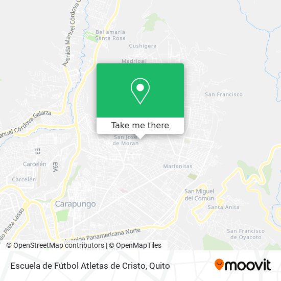 Escuela de Fútbol Atletas de Cristo map